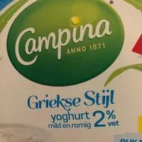 Mängden socker i Griekse stijl yoghurt 2%