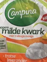 Mängden socker i Milde kwark met een vleugje mango