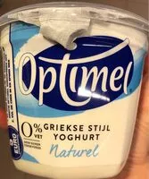Mängden socker i Optimel 0% griekse yoghurt
