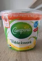 Mängden socker i Campina magere milde kwark met 'n vleugje banaan