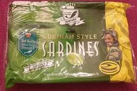 Mängden socker i Sardines Surinam Style in soy oil