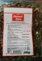 Mängden socker i Graines de citrouille