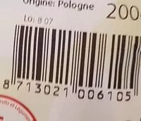 Mängden socker i Champignons blancs de Paris