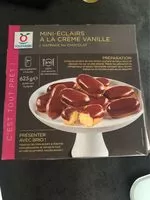 Mängden socker i Mini eclairs a la creme vanille nappage chocolat
