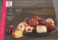 Mängden socker i 12 mini-choux fantaisie
