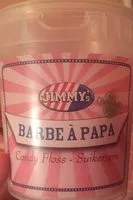 Mängden socker i Jimmy's barbe a papa