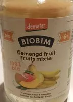 Mängden socker i Fruits mixte