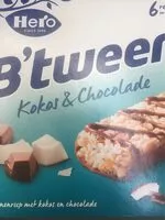 Mängden socker i B'tween kokos & chocolade