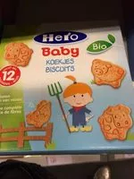 Mängden socker i Hero Baby Biscuits petits animaux Bio
