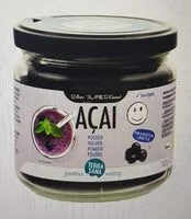 Mängden socker i Poudre d'Açai Bio