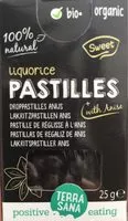 Mängden socker i Pastilles de reglisse à l'anis