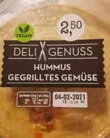 Mängden socker i Hummus gegrilltes Gemüse