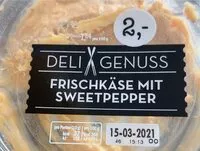 Mängden socker i Sweetpepper Aufstrich mit Frischkäse