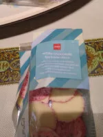 Mängden socker i Pastilles en chocolat blanc aux granulés