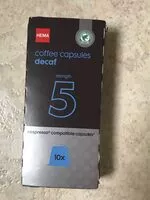 Mängden socker i Capsules de café Nespresso