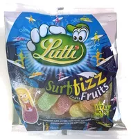 Mängden socker i Surffizz Goûts Fruits extra acide