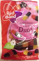 Mängden socker i Fruchtgummi Lakritz Duos