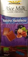Mängden socker i Raisins hazelnuts
