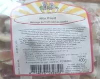 Mängden socker i Mélange de fruits séchés