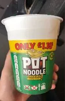 Mängden socker i Pot Noodle Chicken & Mushrooms