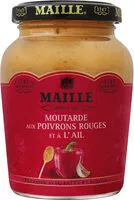 Mängden socker i Maille Moutarde Poivrons Rouges Ail Pot 215g
