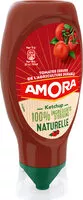 Mängden socker i Amora Ketchup Ingrédients d'Origine Naturelle Flacon Souple 469g
