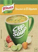 Mängden socker i Knorr Cup A Soup Douceur de 8 légumes 48 GR