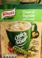 Mängden socker i Cream of Vegetable with Croutons