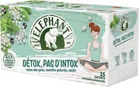 Mängden socker i Détox, pas d'Intox _ reine-des-prés, menthe poivrée, cassis