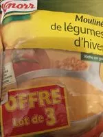 Mängden socker i Mouliné  de légumes d hiver