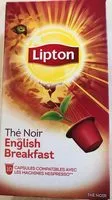 Mängden socker i Lipton Thé Noir English Breakfast 10 Capsules