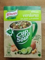 Mängden socker i Verduras con pasta y picatostes