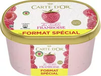 Mängden socker i Carte d'or sorbet framboise