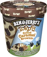 Mängden socker i Ben & Jerry's Glace Pot Topped Caramel Salé Brownie 470ml