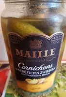 Mängden socker i Cornichons extra-fins aux oignons rissolés