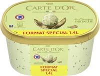 Mängden socker i Carte D'or Les Authentiques Glace Pistache et Eclats Grillés 1.4l