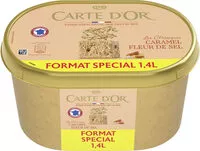 Mängden socker i Carte D'or Les Authentiques Glace Caramel Fleur de Sel Format Spécial 1,4l