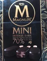 Mängden socker i Magnum Glace Bâtonnet Mini Chocolat Noir Intense 6x55ml