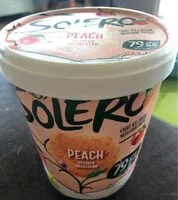 Mängden socker i Helado de sorbete de melocotón con trocitos de