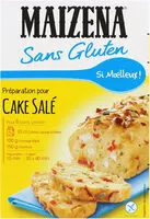 Mängden socker i Maizena Sans Gluten Préparation pour Cake Salé