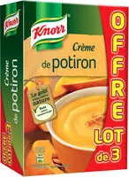 Mängden socker i Knorr soupe crème de potiron 100g lot de 3