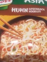 Mängden socker i Asia Noodles Huhn Geschmack