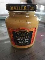 Mängden socker i Moutardes au miel d'acacia et fleur d'oranger