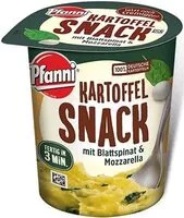 Mängden socker i Kartoffelsnack mit Blattspinat & Mozarella