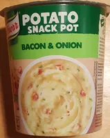 Mängden socker i Bacon & Onion Potato Snack Pot