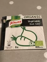 Mängden socker i Knorr organic vegetable stock cubes