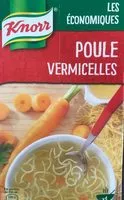 Mängden socker i Knorr Soupe Liquide Poule Vermicelle 1l
