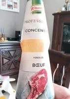 Mängden socker i Knorr Professional Fonds de Bœuf concentré bouteille 1L