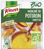 Mängden socker i Knorr Soupe Bio Mouliné de Potiron Carottes 30cl