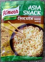 Mängden socker i Knorr Asia Snack Chicken Taste Noodles